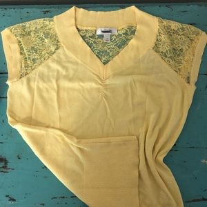 Dress Barn • Yellow Lace Sweater